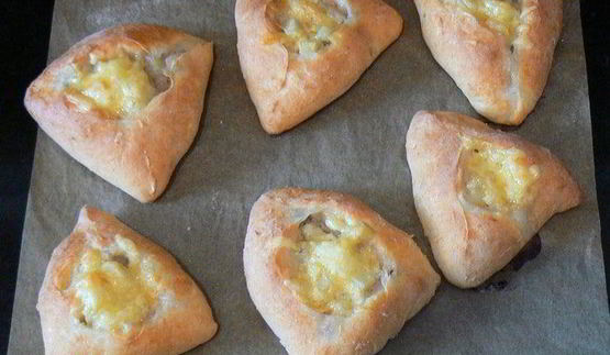 пирожки из творожного теста с мясом и картошкой