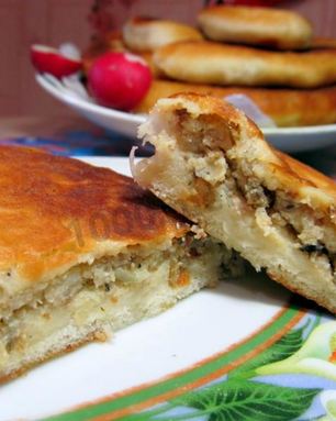 Пирожки на кефире и дрожжах