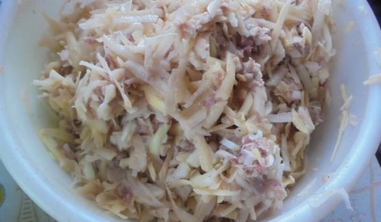 пирожки с картофелем и мясом