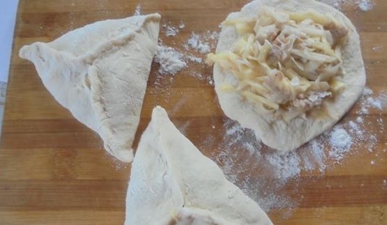 пирожки с картофелем и мясом