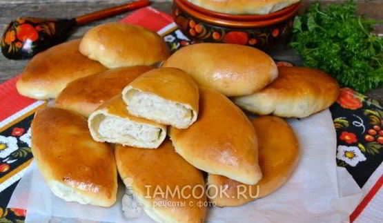 пирожки с курицей и картошкой в духовке