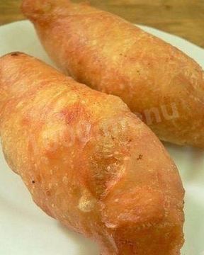 Пирожки с печенью из жидкого теста