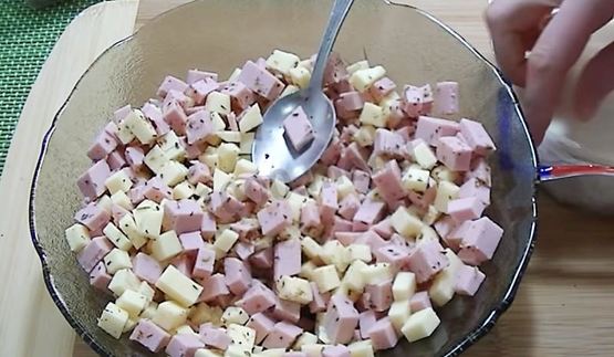 пирожки с ветчиной и сыром