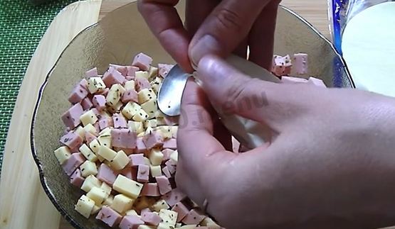 пирожки с ветчиной и сыром