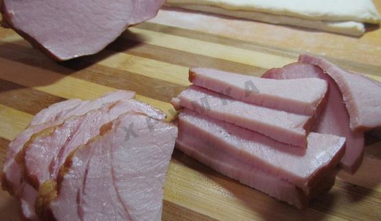 пирожки слоеные конвертики с сыром и ветчиной