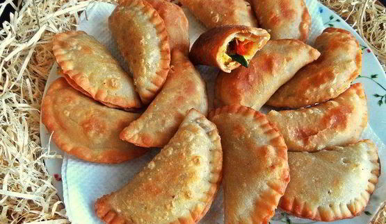 постные пирожки с фасолью