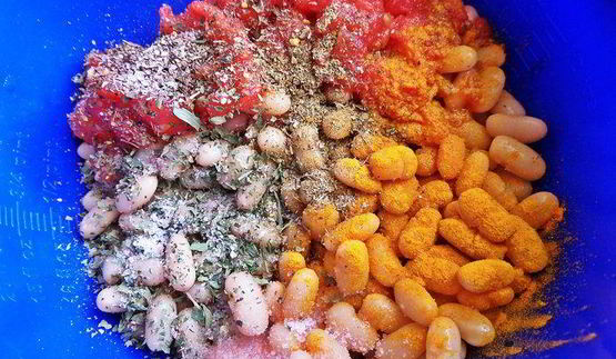 постные пирожки с фасолью