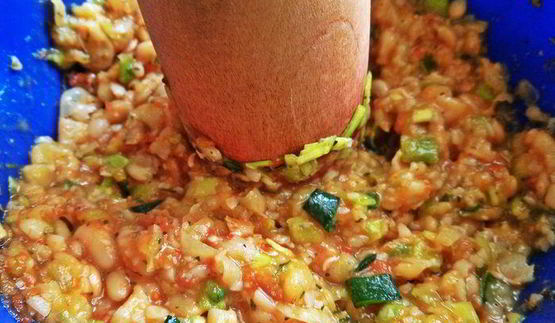 постные пирожки с фасолью