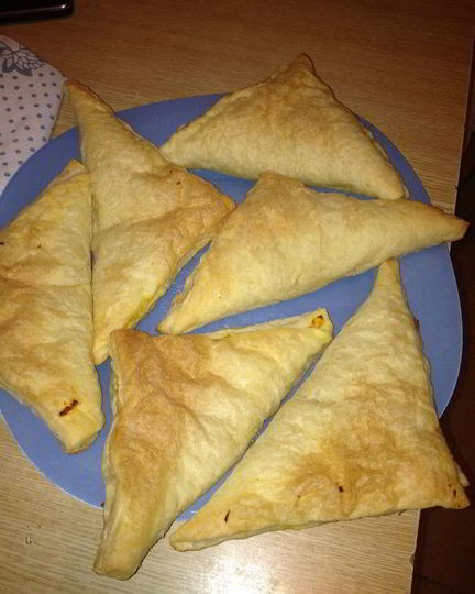 Рецепт слоеных пирожков с тыквой и репчатым луком