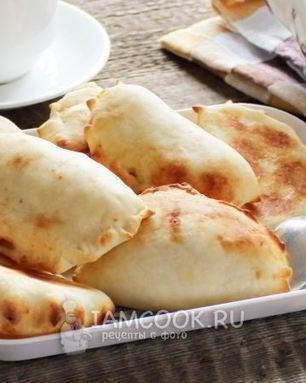 Творожные пирожки с яблоками