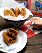 Вкусные жареные пирожки с белыми грибами на кислом молоке