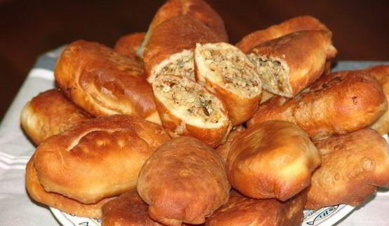 жареные пирожки с требухой