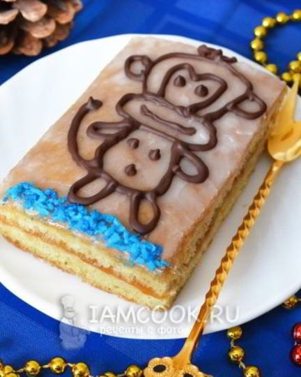 Рецепт бисквитных пирожных обезьянок