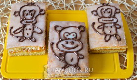 бисквитные пирожные обезьянки