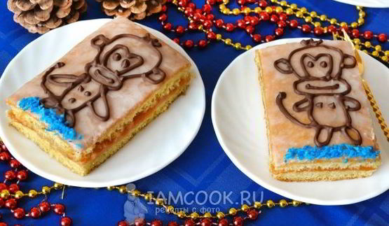 бисквитные пирожные обезьянки