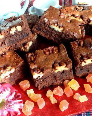 Брауни с грецкими орехами