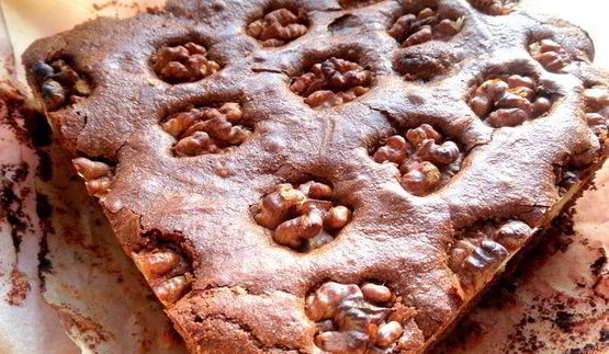 брауни с грецкими орехами