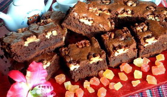 брауни с грецкими орехами