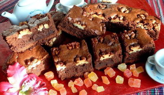 брауни с грецкими орехами