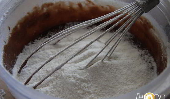 брауни с творогом и вишней