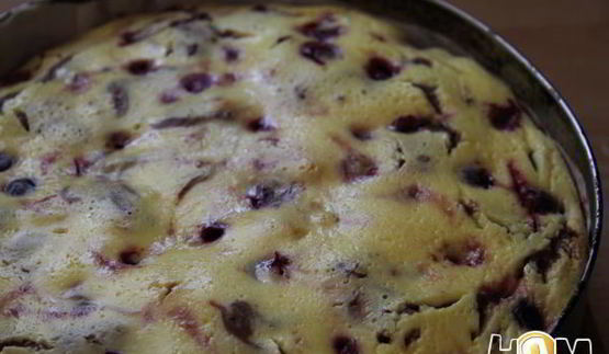 брауни с творогом и вишней