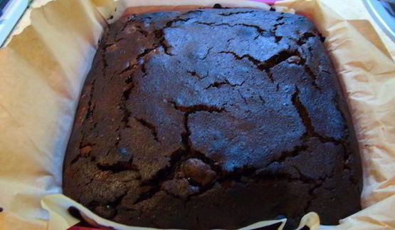 брауни с вишней на темном пиве