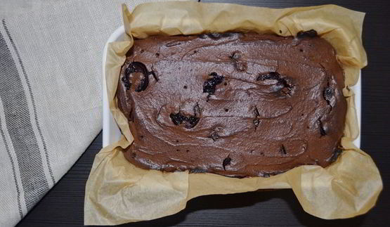 брауни с вишней