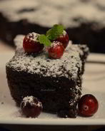 Клюквенный брауни