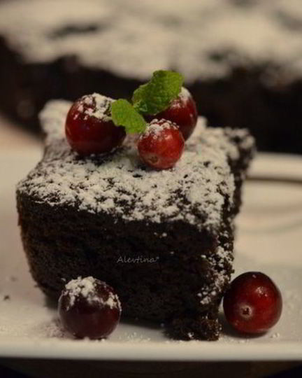 Рецепт клюквенного брауни