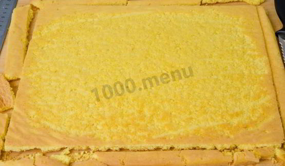 пирожное бисквитное с кремом