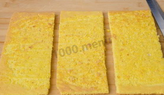 пирожное бисквитное с кремом