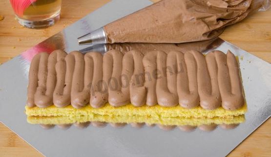 пирожное бисквитное с кремом