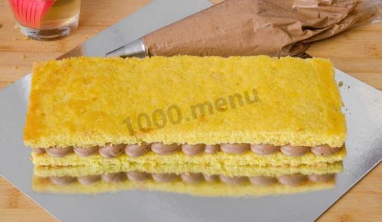 пирожное бисквитное с кремом