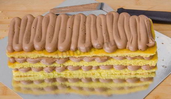 пирожное бисквитное с кремом