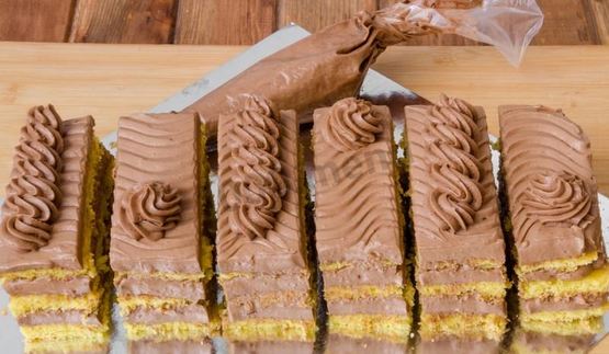 пирожное бисквитное с кремом