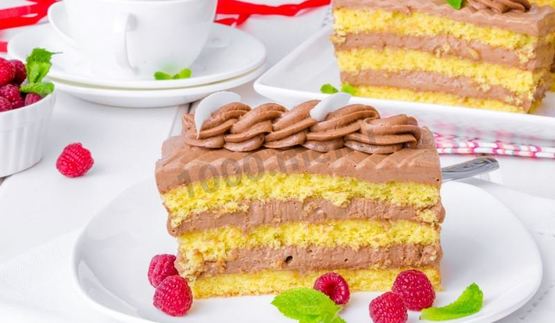 пирожное бисквитное с кремом