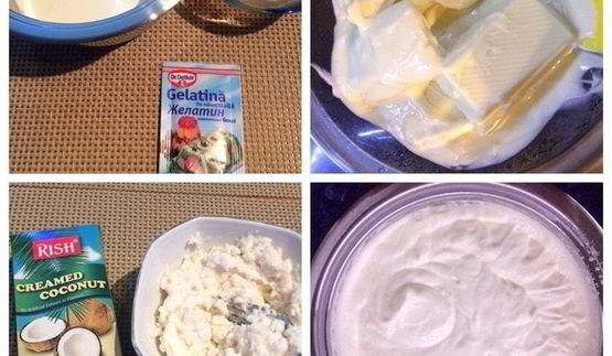 пирожные павлова с кокосовым кремом