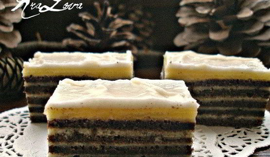 полосатые пирожные