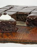 Шоколадно-кофейные брауни с помадкой