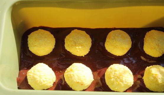 шоколадное пирожное сюрприз