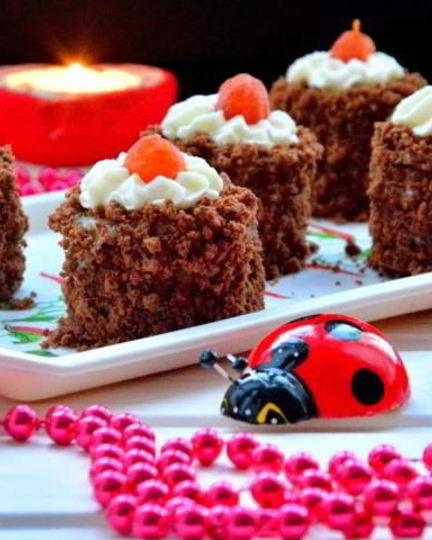 Рецепт шоколадных пирожных с кумкватами