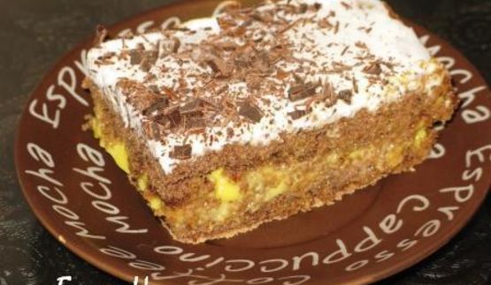 шоколадные пирожные с цитрусовой прослойкой