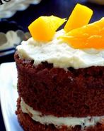 Шоколадные пирожные со сливочно-ванильным кремом