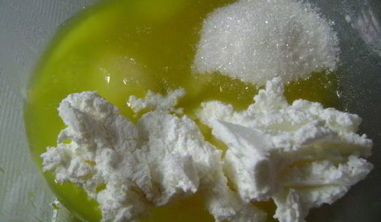 творожно-кокосовые пирожные