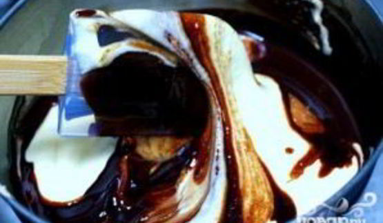 тыквенно-шоколадные пирожные