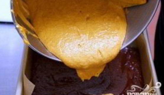 тыквенно-шоколадные пирожные