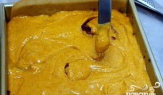 тыквенно-шоколадные пирожные