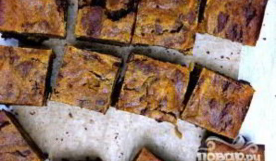 тыквенно-шоколадные пирожные