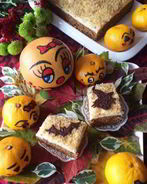 Тыквенное пирожное с грецким орехом