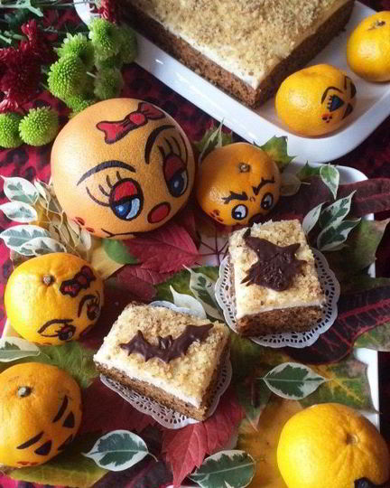 Рецепт тыквенного пирожного с грецким орехом